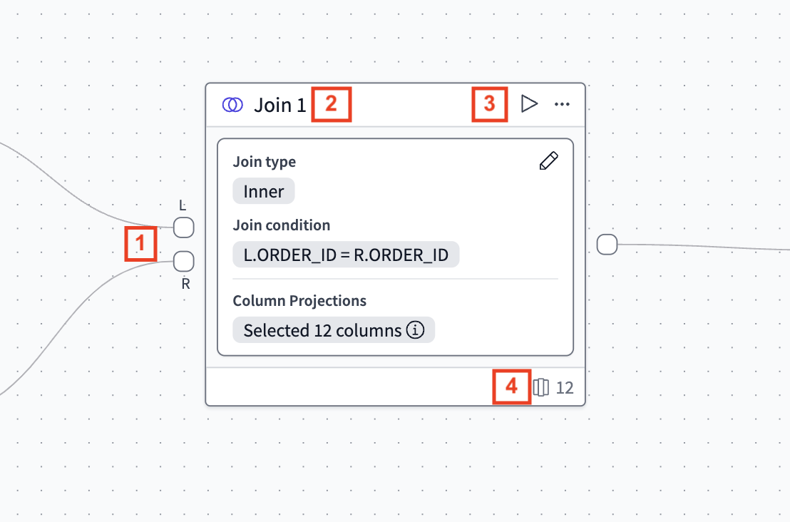 An operator tile with configurations filled out.